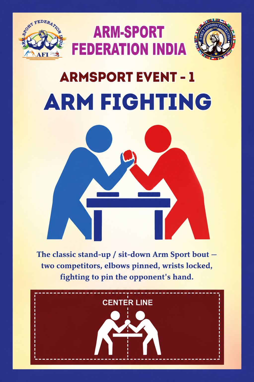 Arm Fighting event poster
