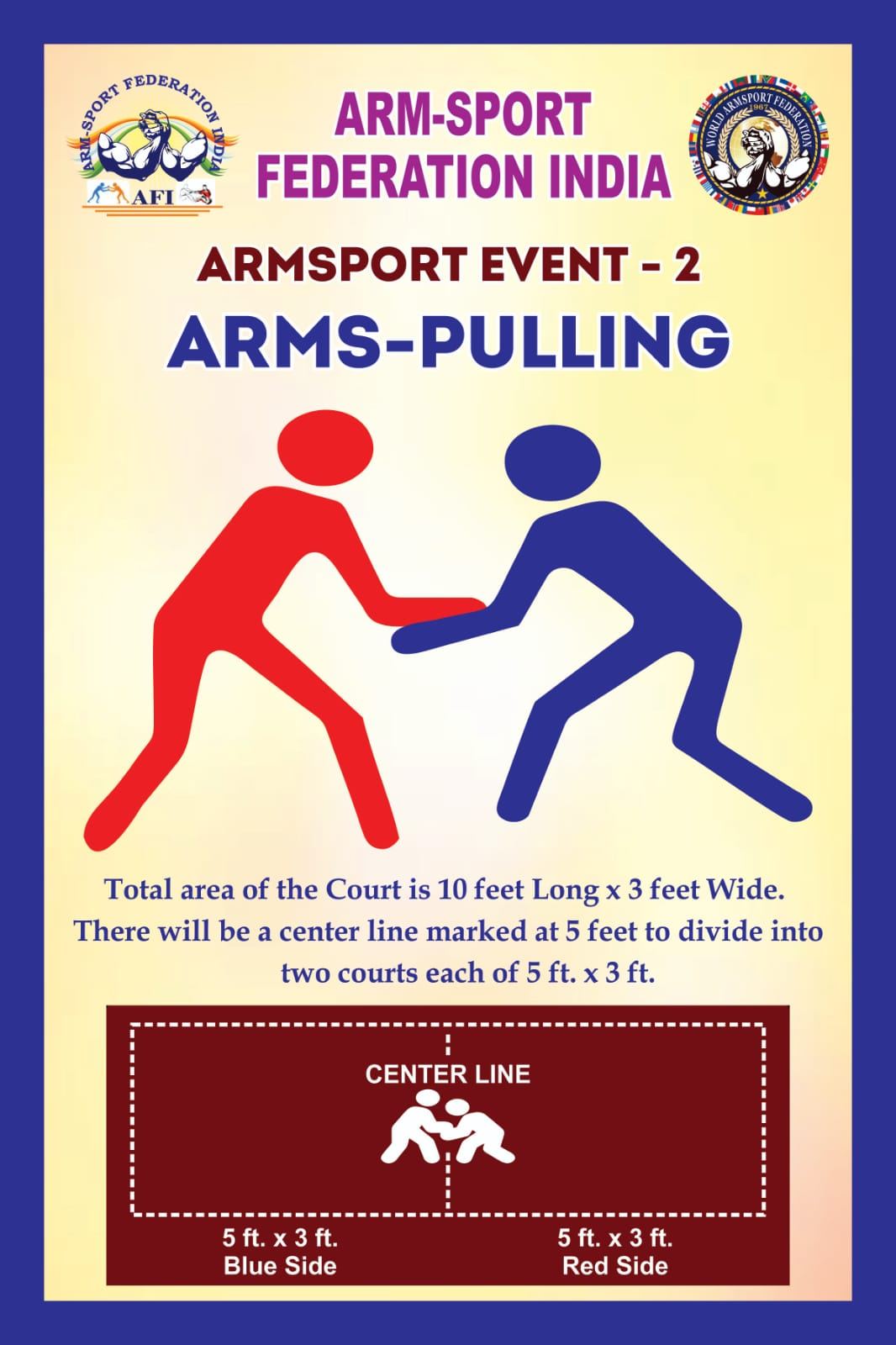 Arm Pulling court diagram